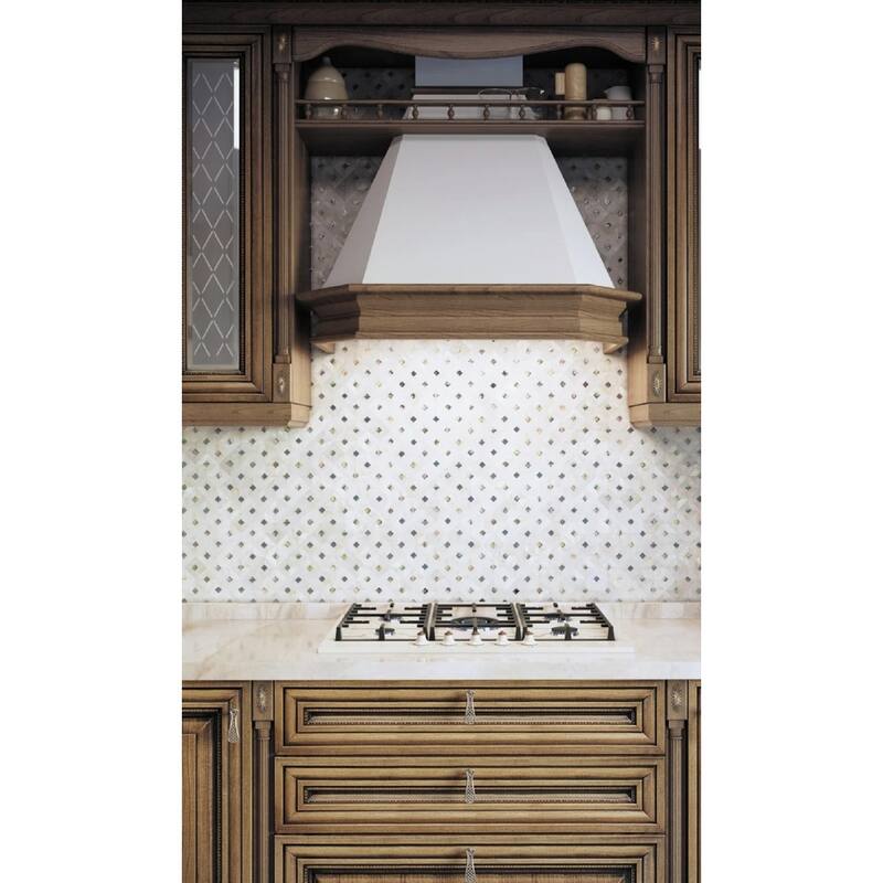 Apollo tile 12" x 12" Sea Kiss Polished White Shell Mother of Pearl Tile (20.33 sq ft/case) - 20 Pack