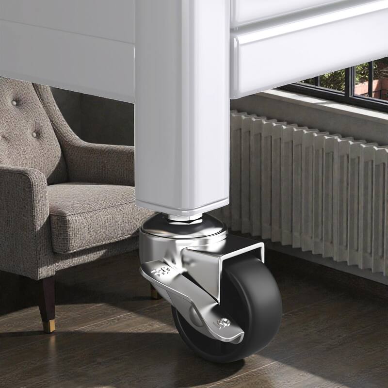 65'' Tall Kitchen Bakers Rack with Flip Door Cabinet, 5 Tier Microwave Stand Coffee Bar with Pegboard Hooks