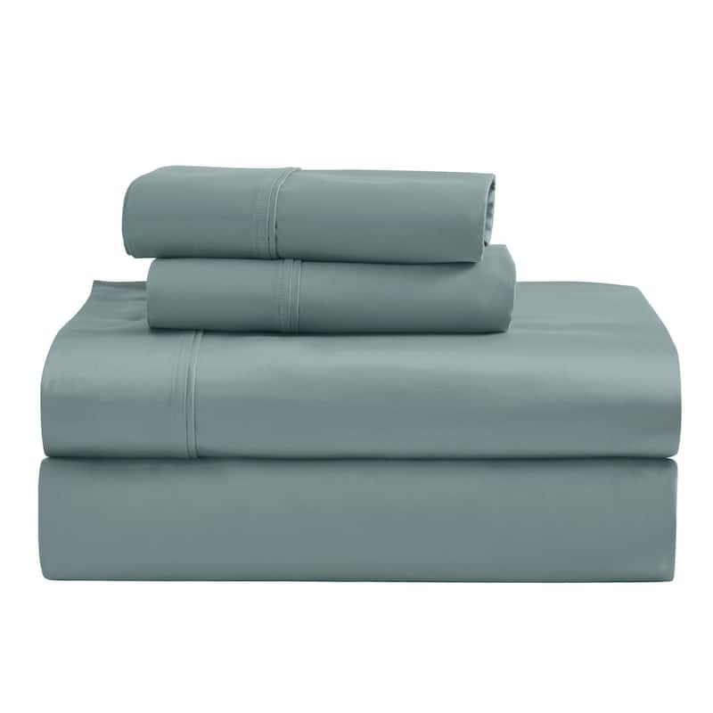 Blue Nile Mills 1200 Thread Count Egyptian Cotton Deep Pocket Sheet Set - Teal - California King