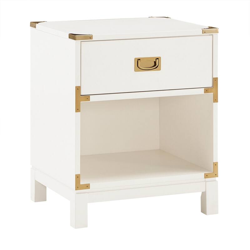 Kedric 1-Drawer Gold Accent Nightstand by iNSPIRE Q Junior