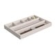preview thumbnail 10 of 9, ClosetMaid Gray Velvet 3-Piece Jewelry Tray Set