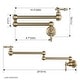 preview thumbnail 42 of 59, WOWOW Wall Mounted Pot Filler Faucet with Double Joints