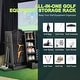 preview thumbnail 4 of 8, Golf Bag Storage Organizer for Garage, Premium Wooden 2 Golf Bags Rack with Drawer, Easy Assemble Golf Club Stand/Holder