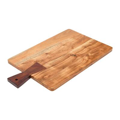 Acacia Wood Cheese /Serving Board w Handle