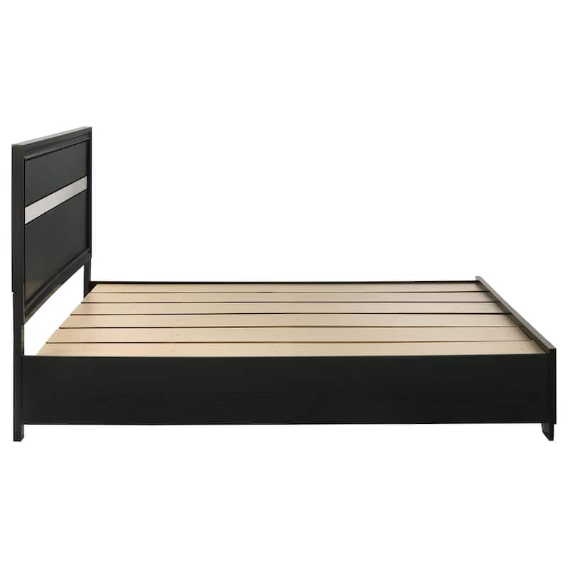 Miranda Contemporary Wood Storage Panel Bed