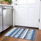 preview thumbnail 93 of 132, Premium Washable Super Soft Modern Ombre Stripe Mayfield Rug Blue - 1'8" x 2'6"