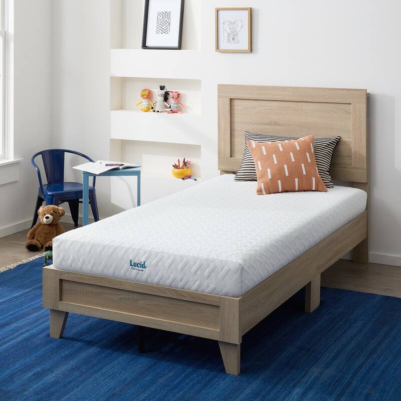 LUCID Comfort Collection Dual Layered 5-inch Gel Memory Foam Mattress