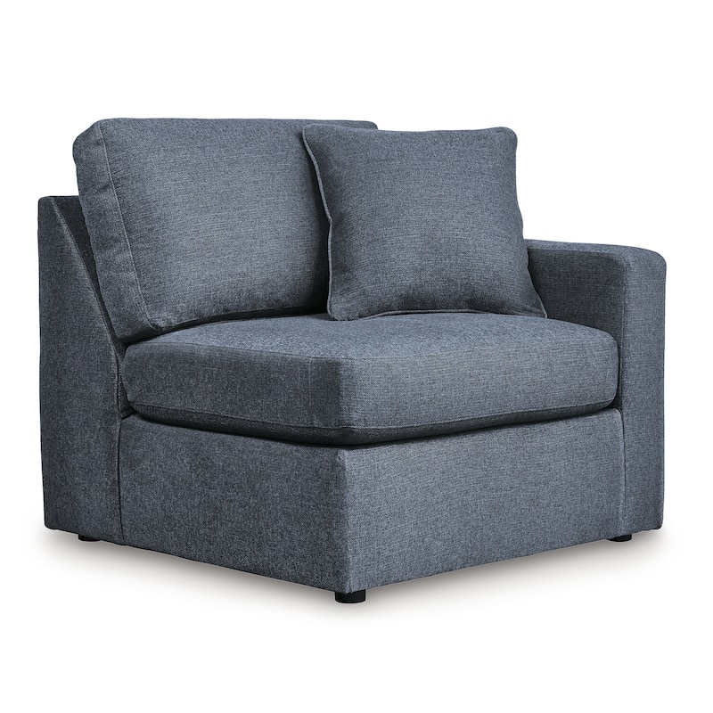 Signature Design by Ashley Modmax Blue 3-Piece Sectional with Chaise - 109" W x 68" D x 36" H