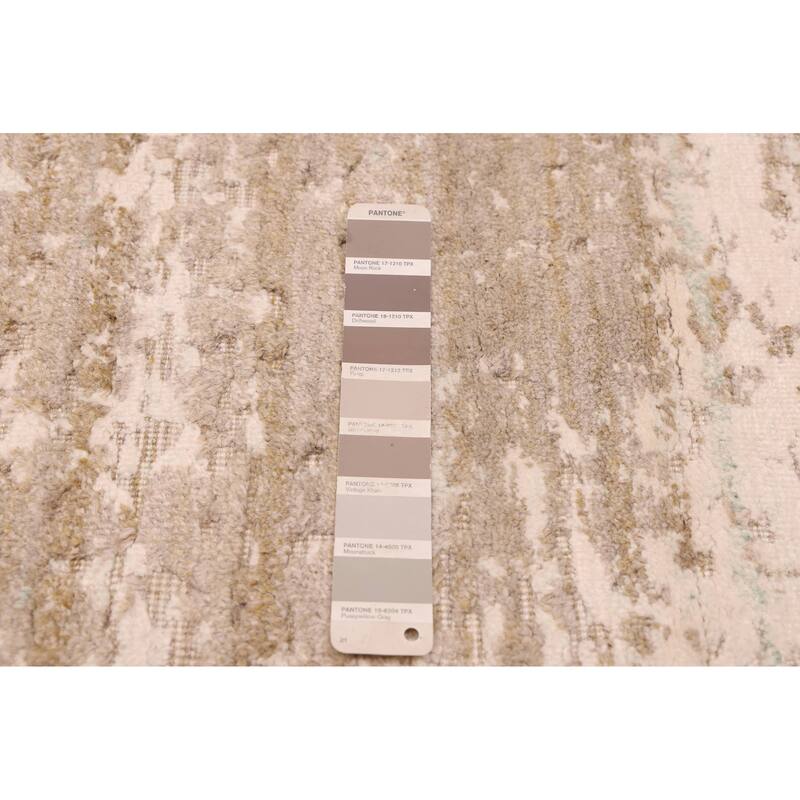 ECARPETGALLERY Hand Loomed Elysian Taupe Rug - 7'11 x 9'11