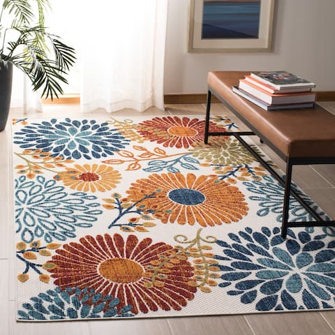 SAFAVIEH Cabana Lilah Indoor/ Outdoor Waterproof Patio Floral Rug