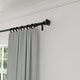 preview thumbnail 1 of 16, Acroma Streamlined Adjustable Curtain Rod Black 48 to 84 inches