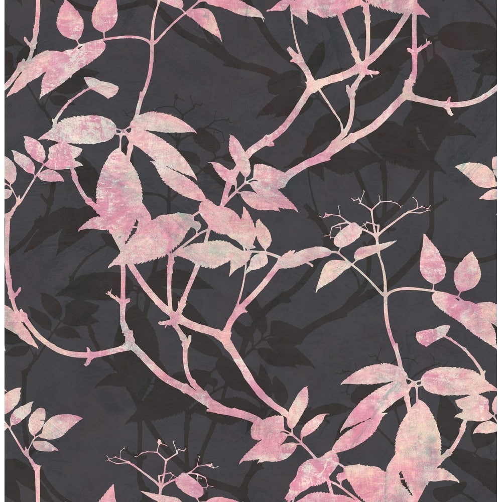 Seabrook Designs Trudi Leaf Trail Unpasted Wallpaper