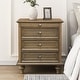 preview thumbnail 27 of 116, Wood NightStand with Metal Handle Light Brown/1-Piece - 4-drawer