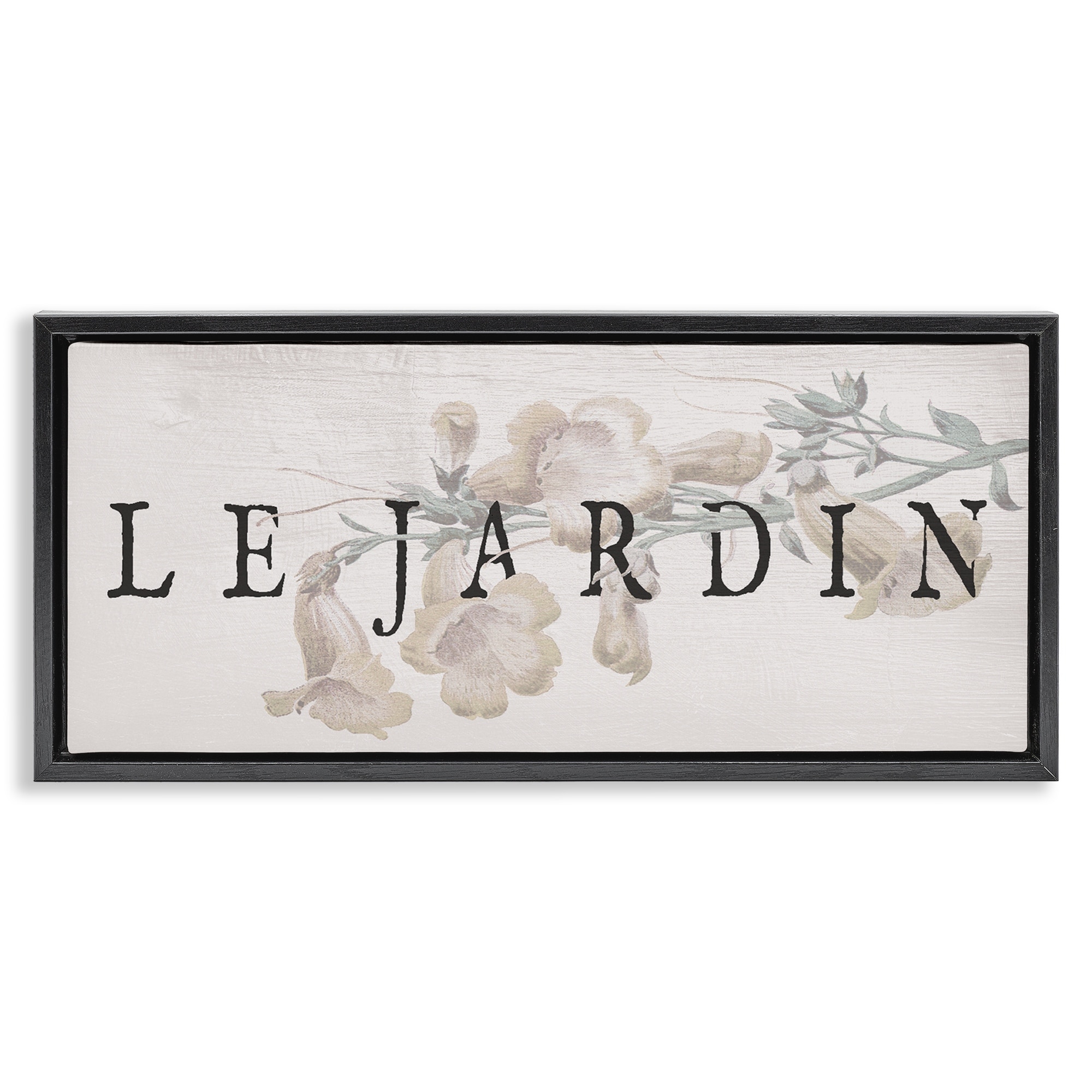 Stupell Vintage French Garden Framed Floater Canvas Wall Art Design By Lil' Rue