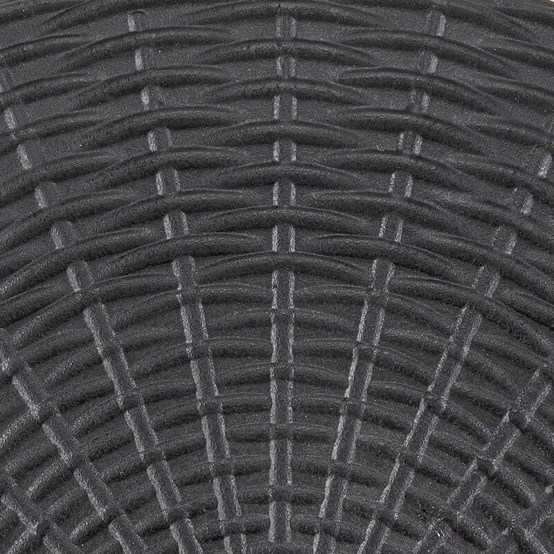 Outdoor Round Black Patio Umbrella Base, Resin and Concrete