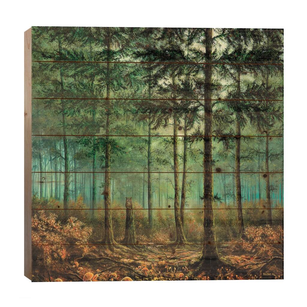 Feels Like Home Print On Wood by ColorByFeliks - Multi-Color