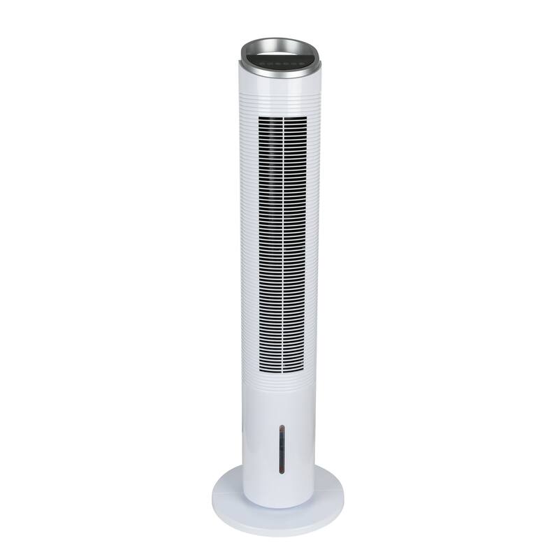 LED display tower fan - White