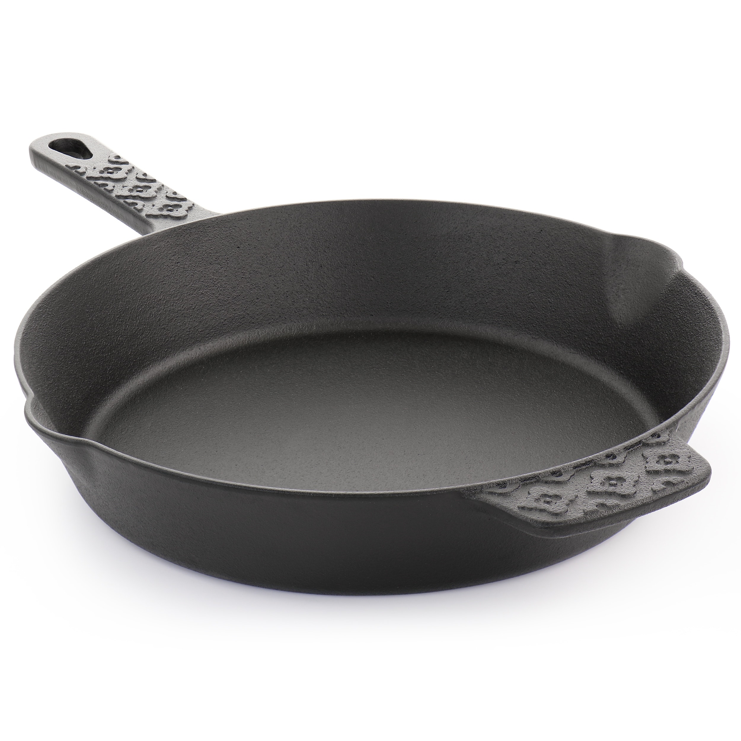 12 Inch Cast Iron Skillet with Pouring Spouts - Bed Bath & Beyond - 37451544