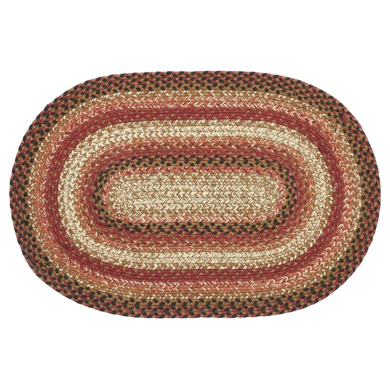 Ginger Spice Jute Rug Oval w/ Pad 20x30 - 20" x 30" Oval