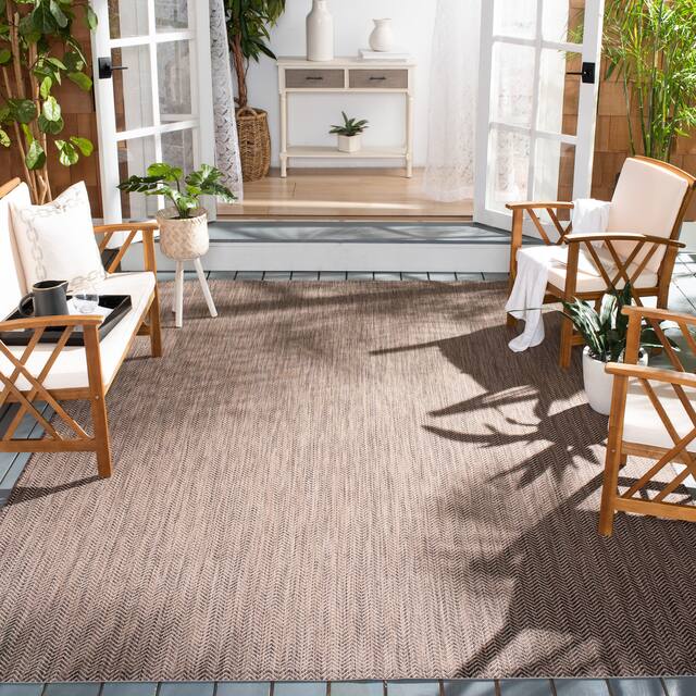 SAFAVIEH Courtyard Carolann Indoor/ Outdoor Waterproof Patio Backyard Rug