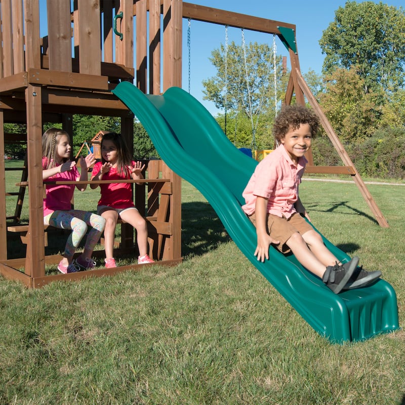 Swing-N-Slide Tellico Terrace Wooden Outdoor Swing Set