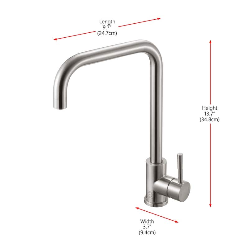 Indigo Home Single Handle Pull Down Sprayer Kitchen Faucet