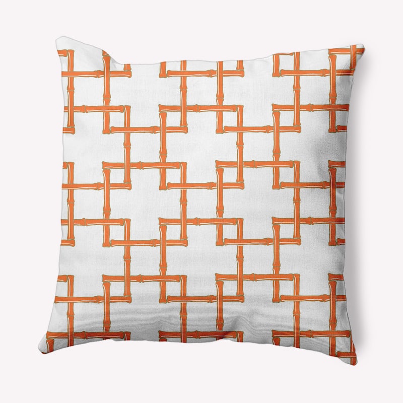 Bamboo Indoor/Outdoor Throw Pillow - Blood Orange - 18" x 18"