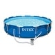 preview thumbnail 2 of 6, Intex 12' x 30" Metal Frame Swimming Pool w/ Filter Pump & Pool Maintenance Kit - 66.55