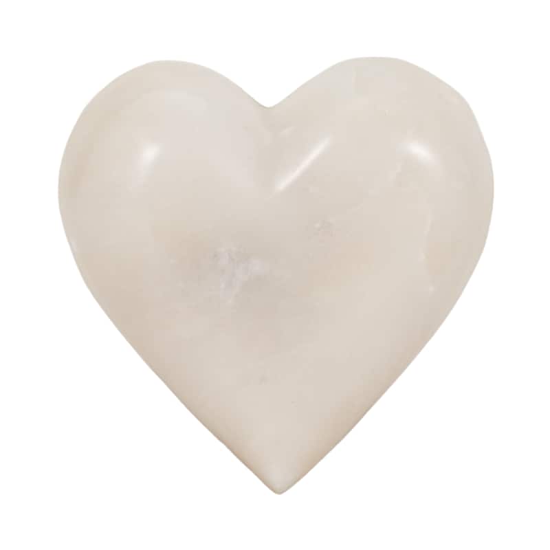 Sagebrook Home Marble White Heart