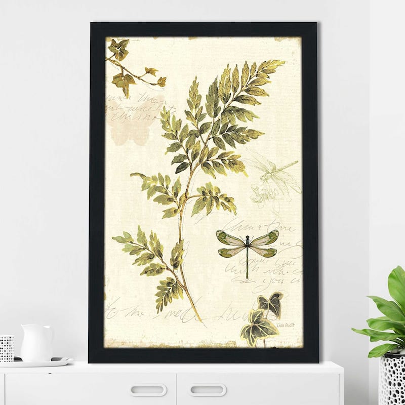 "Ivies and Ferns III Crop" Print on Acrylic