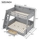 preview thumbnail 18 of 16, Twin Over Full LED Bunk Bed with Shelving, Charging Station & Storage Drawer