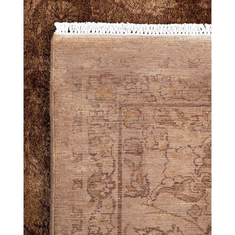 Contemporary Overdyed Wool Hand Knotted Area Rug - 6' 2" x 9' 1"