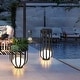 preview thumbnail 6 of 14, Solar Outdoor LED Floor Lamp with Plant Stand
