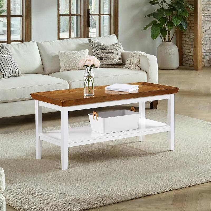 Convenience Concepts Ledgewood Coffee Table with Shelf