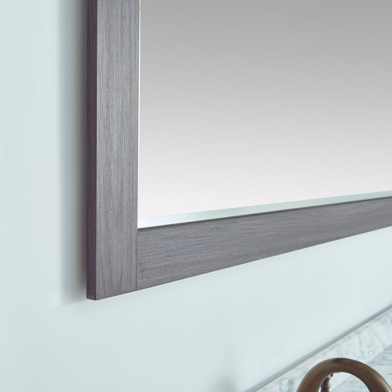 Cortes 72" Bathroom Vanity Barndoor Wall Mirror in Oak