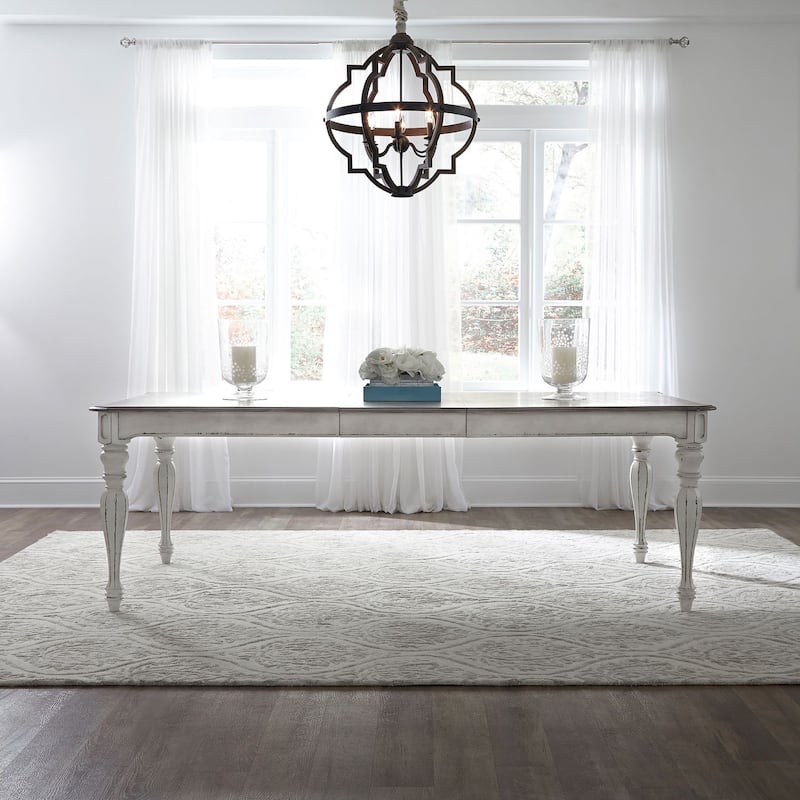 Magnolia Manor Rectangular Leg Table - Antique White