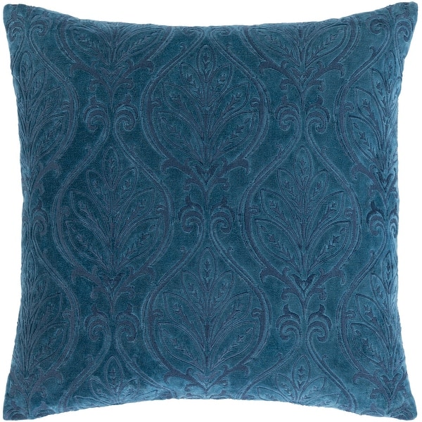 Talan Velvet Damask Embroidered Throw Pillow Bed Bath & Beyond 32043986
