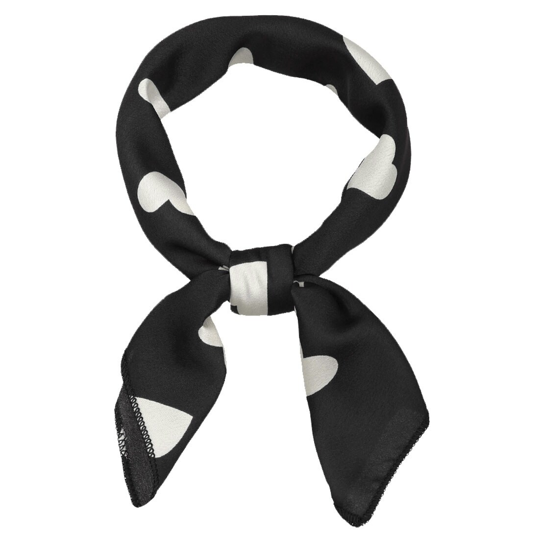 small black neck scarf