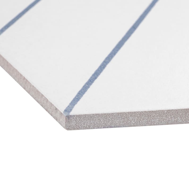 Merola Tile Porto Savona Hex Niagara 8-5/8" x 9-7/8" Porcelain Floor and Wall Tile