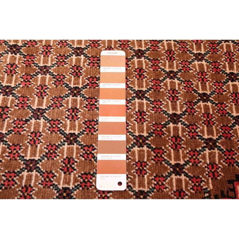 ECARPETGALLERY Hand-knotted Anatolian Vintage Brown Wool Rug - 4'10 x 9'2