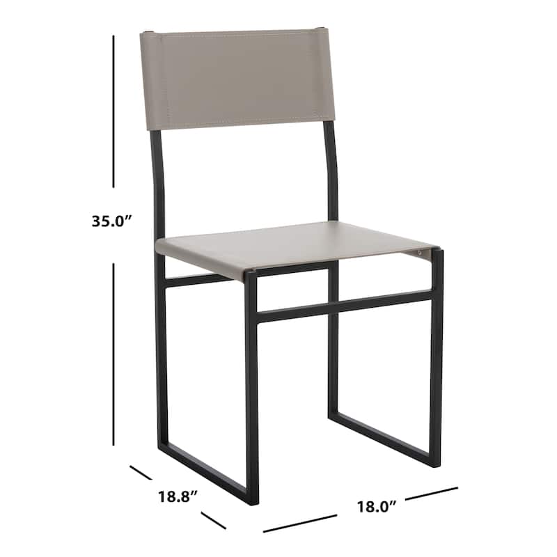 SAFAVIEH Daphne Dining Room Chair (Set of 2) - 18" W x 18.8" L x 35" H - 18Wx19Dx35H