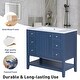 preview thumbnail 21 of 28, 36" Bathroom Vanity with Sink Combo, One Cabinet and Three Drawers, Solid Wood and MDF Board