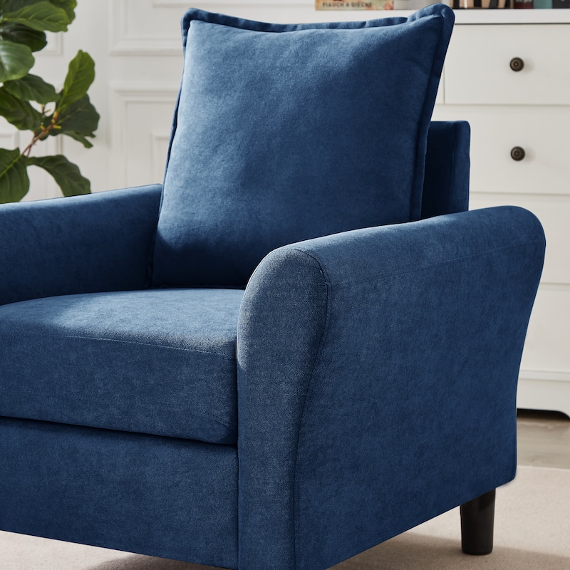 Modern Accent Chair Comfy Upholstered Armchair for Living Room