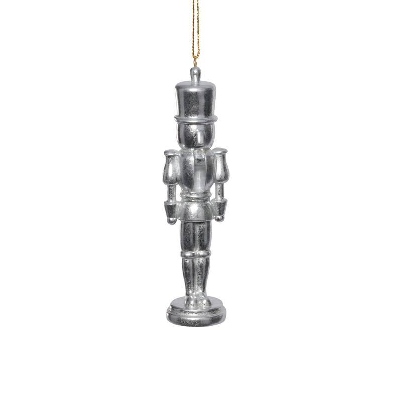 Silver & Gold Hartwin Metallic Nutcracker Holiday Hanging Ornaments, Set of 6