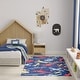 preview thumbnail 9 of 7, Nourison Imagination Indoor only Blue Graphic Area Rug