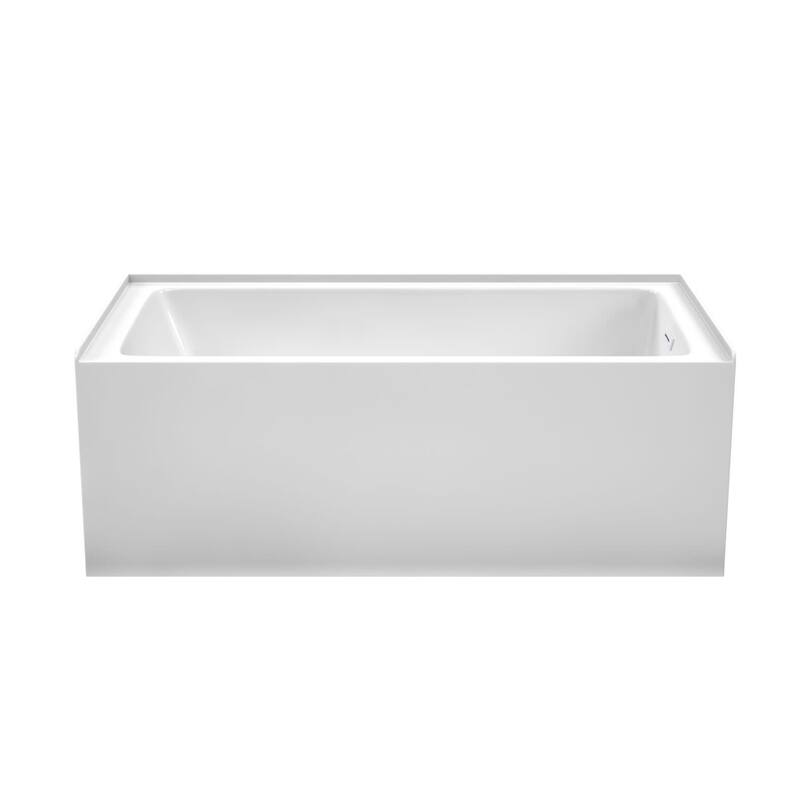 Wyndham Collection Grayley 60" Three Wall Alcove Acrylic Soaking Tub