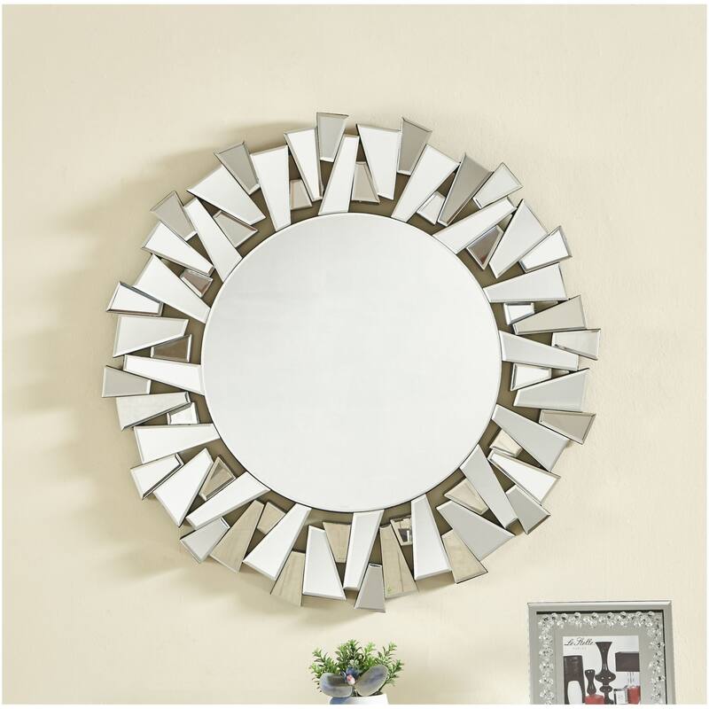 Elegant Lighting MR9132 Modern 39-3/8" Diameter Circular Framed