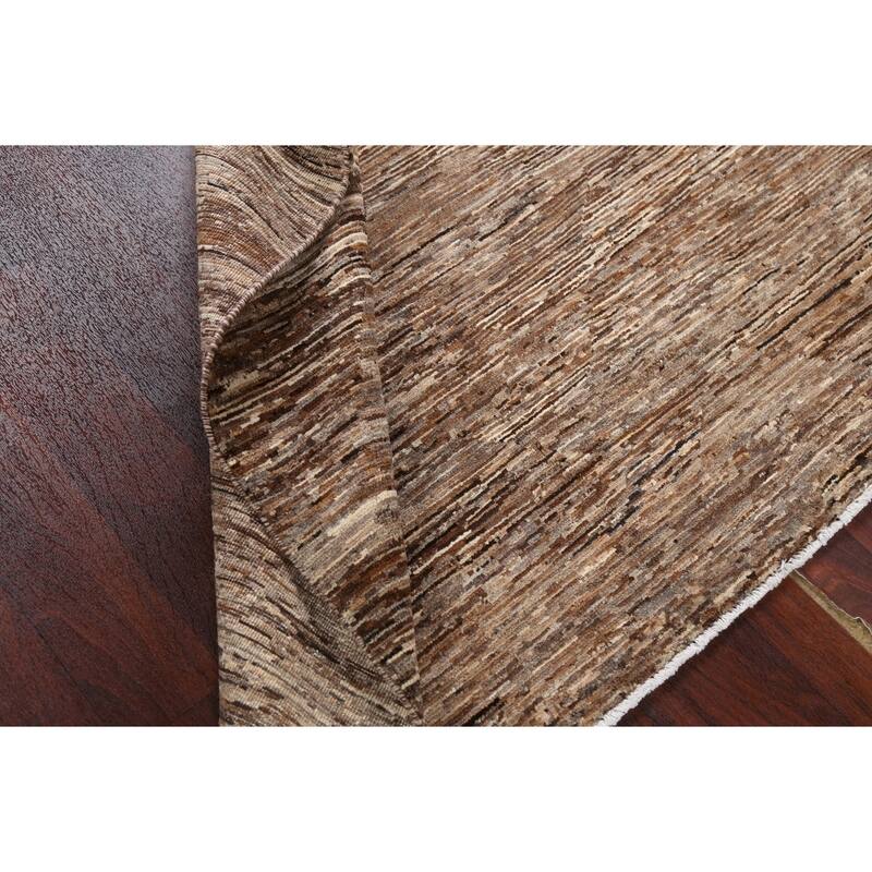 Contemporary Gabbeh Kashkoli Area Rug Wool Hand-knotted Foyer Carpet - 4'9" x 6'8"
