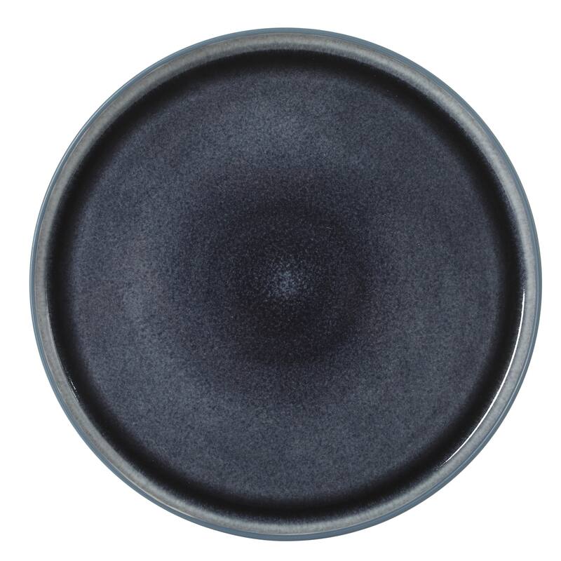 Gibson Elite Tahoe Sunset 12 Piece Stoneware Reactive Glaze (Service for 4) Ceramic Plates and Bowls Dinnerware Set