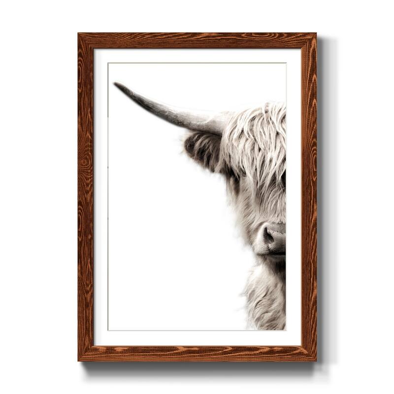 Highland Cattle-Premium Framed Print - Ready to Hang - 31X44 - Maple